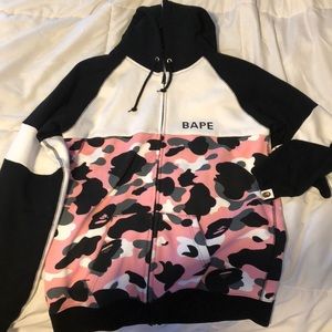 BAPE PINK CAMO ZIP UP (unisex)